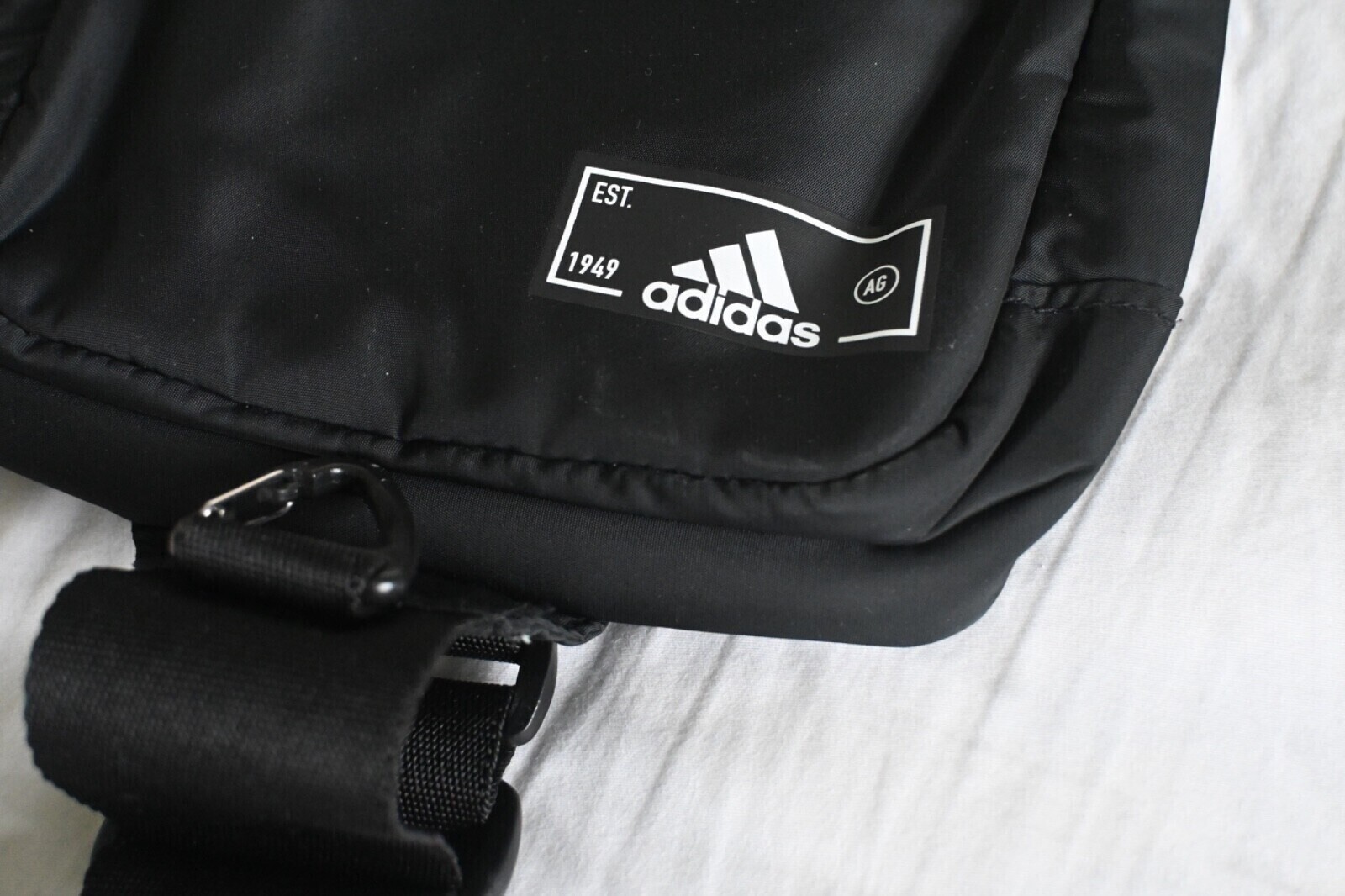 Black Adidas Essentials 2 Unisex Crossbody Sling Bag