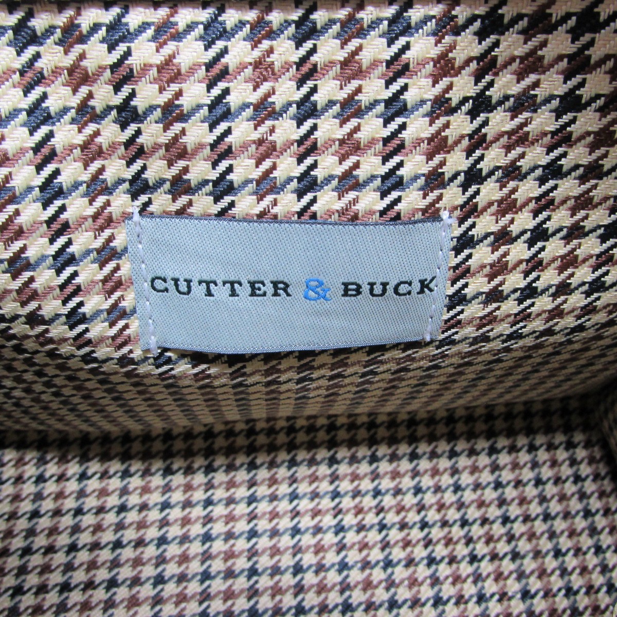 Cutter & Buck Utility Kit Travel Bag Cotton Twill Leather Trim Brown Tan New