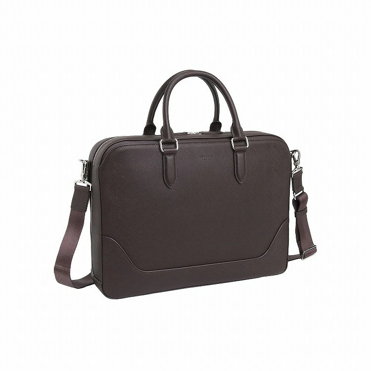 ultima TOKYO Men’s Briefcase, Cowhide Leather Briefcase 11951 Black or Brown