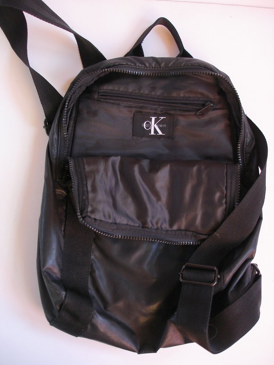 VTG cK Calvin Klein MO4-11 Technical Backpack Black Archive Utility Gorpcore