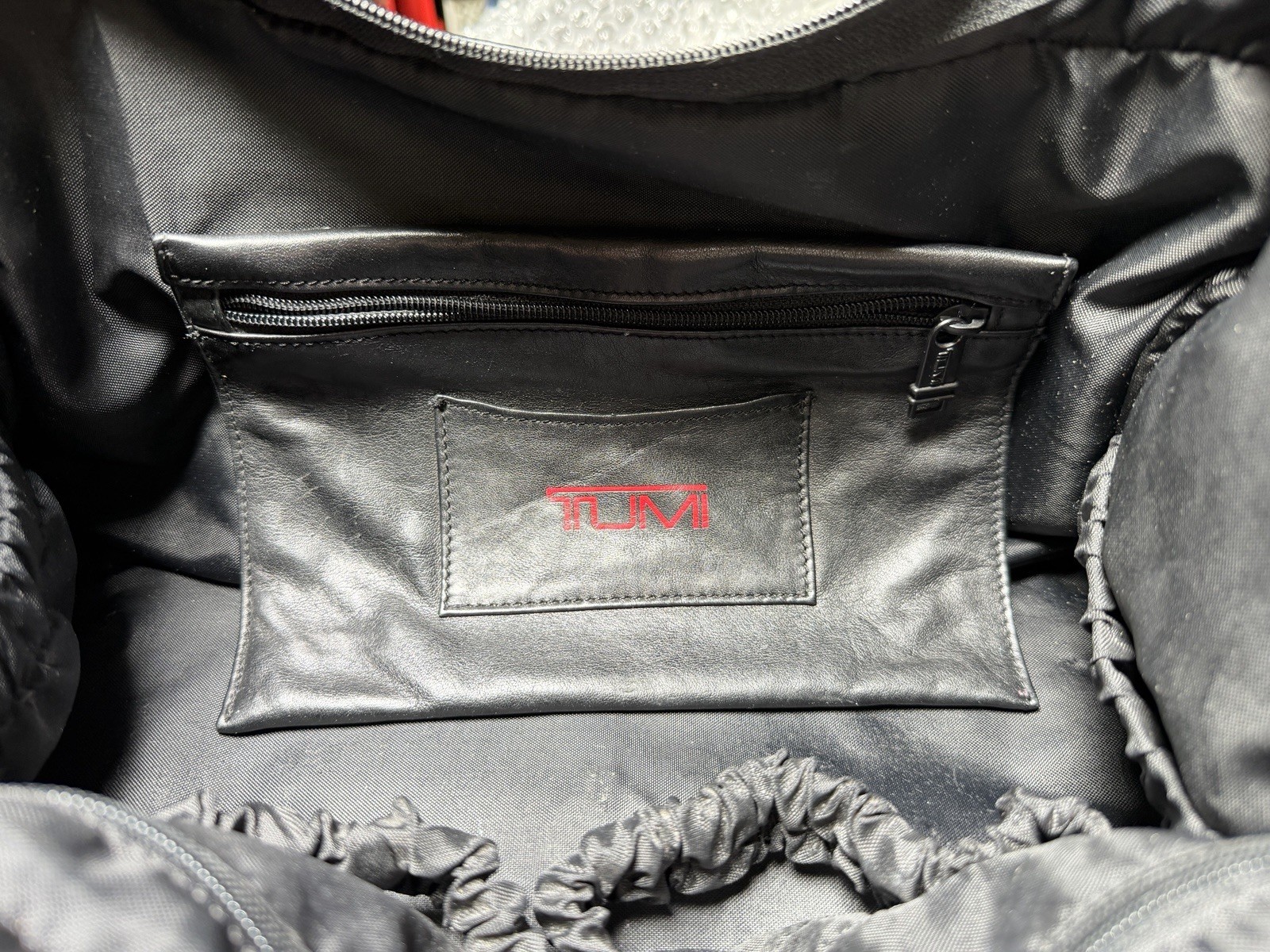 TUMI Black NAPA Leather Carry-On Travel Bag, 961D3 Super Soft & Very Strong