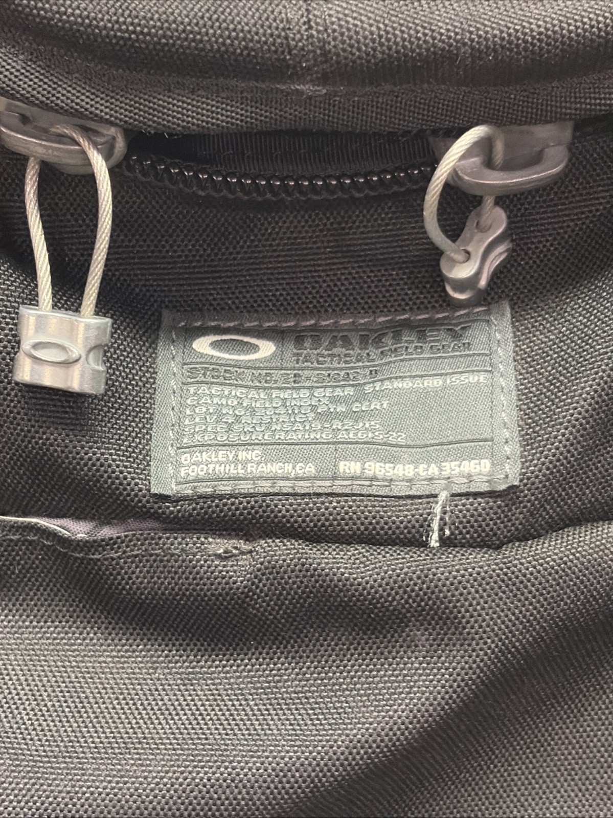 Oakley Panel Backpack Black Book of Eli Tactical Field Gear Bag Y2K Tech