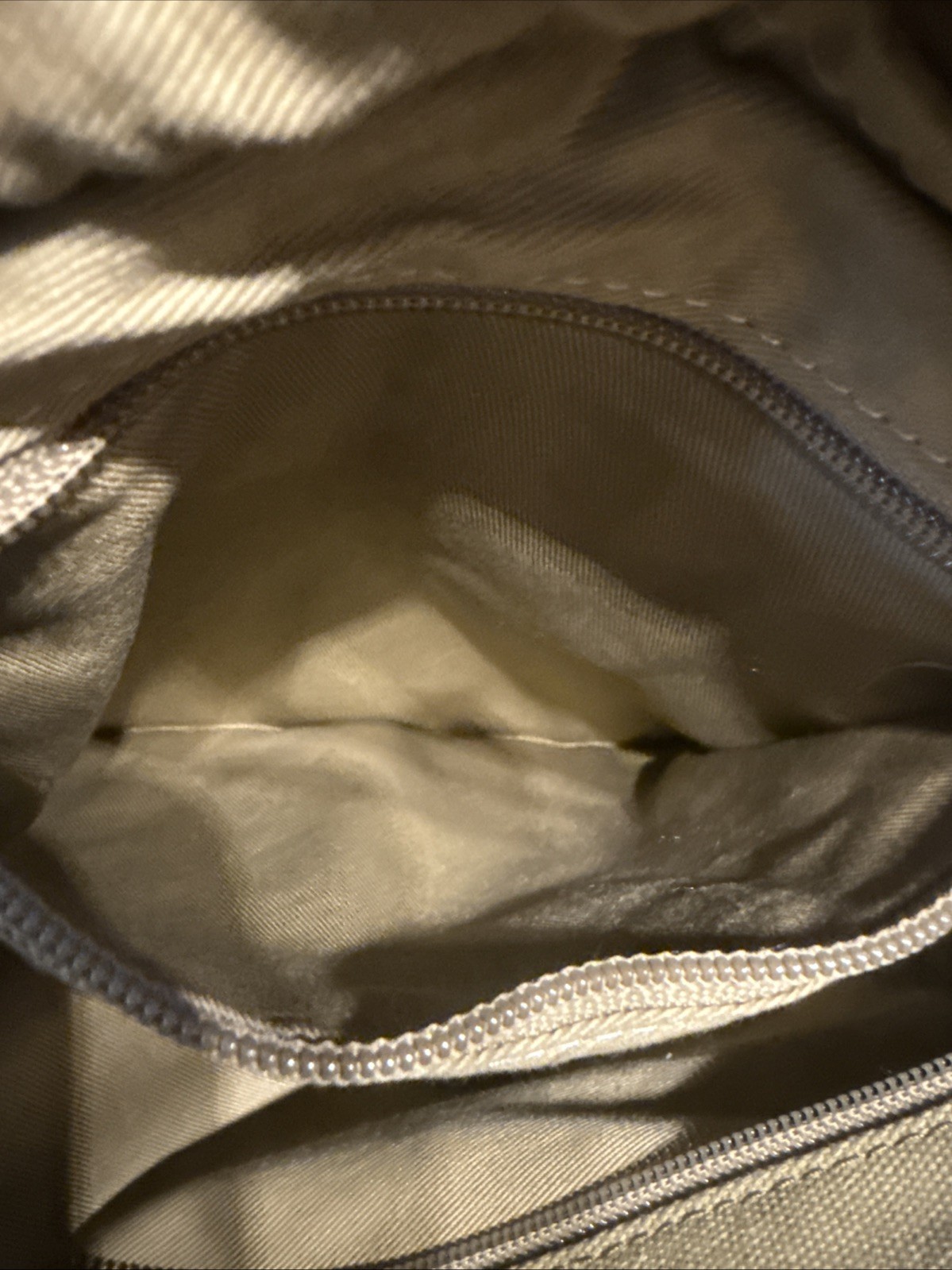 Vintage LL Bean Beige Canvas Leather Buckle Crossbody Shoulder Bag 13 x 3 x 9 in