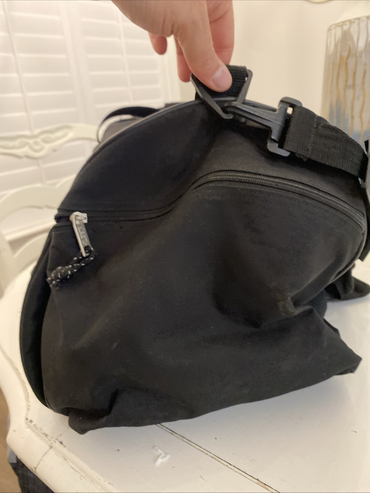 JEEP Authentic Sport Gear Duffel Bag Black Jeep Travel Gear Vintage Read