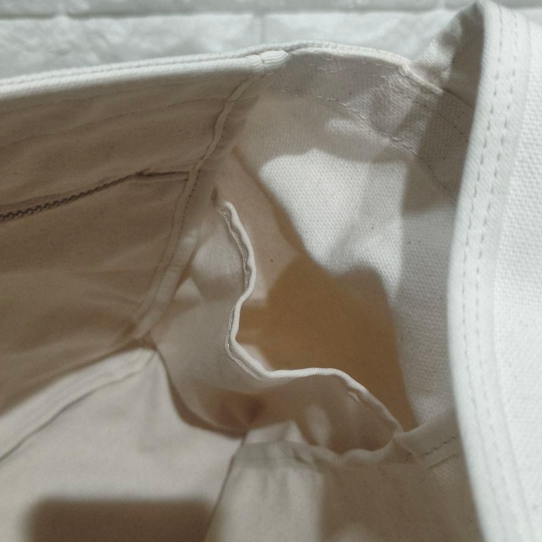 Authentic PORTER × COMME des GARCONS HOMME Canvas Tote 30cm x 45cm x 14cm White