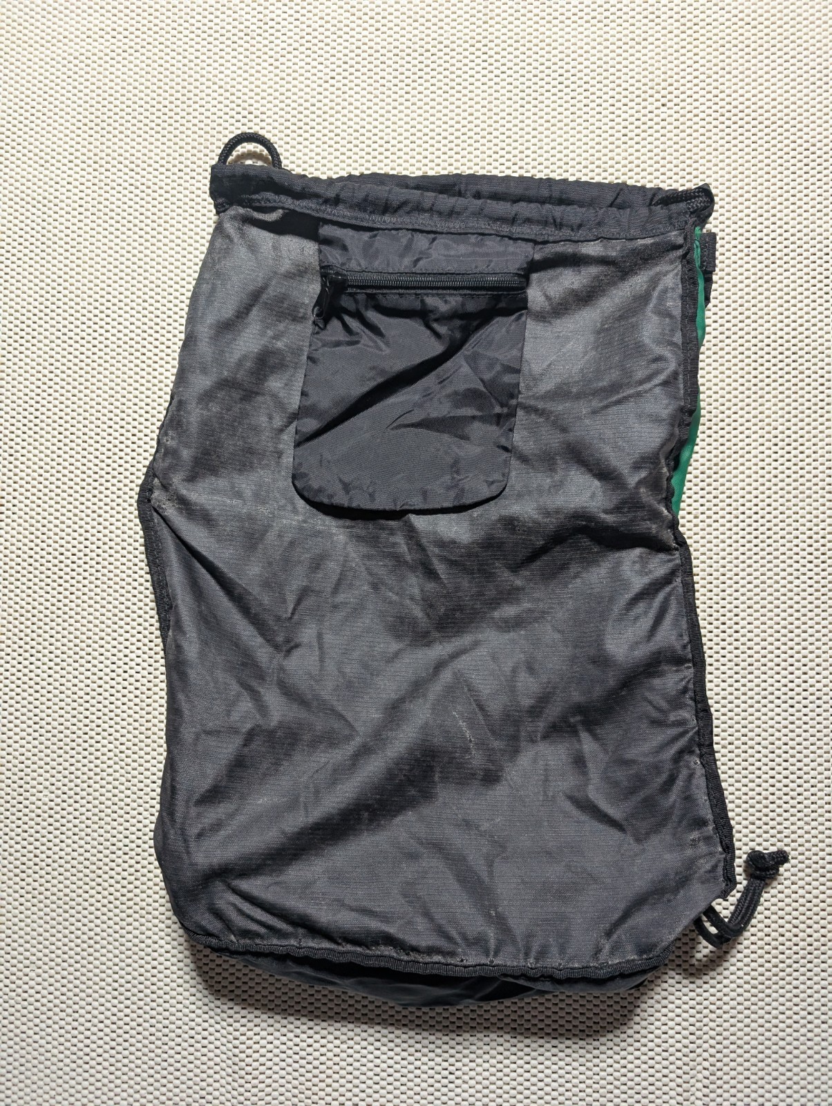 Nike Athletics Green Black Cinch Backpack Soccer Track & Field Gear Bag Swoosh