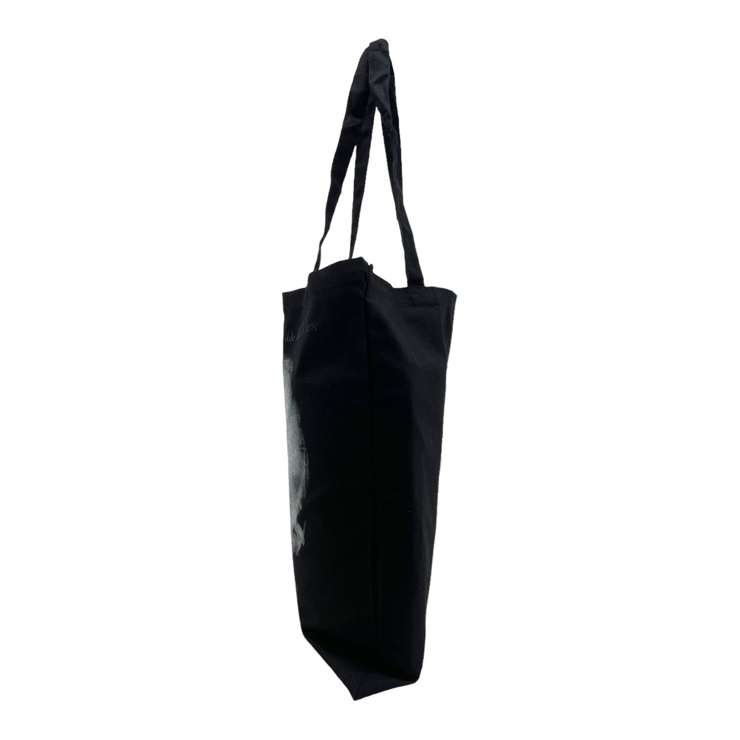 MINISTRY The Mind Is A Terrible Thing Canvas Tote Bag Flat Gothic Skull BLACK