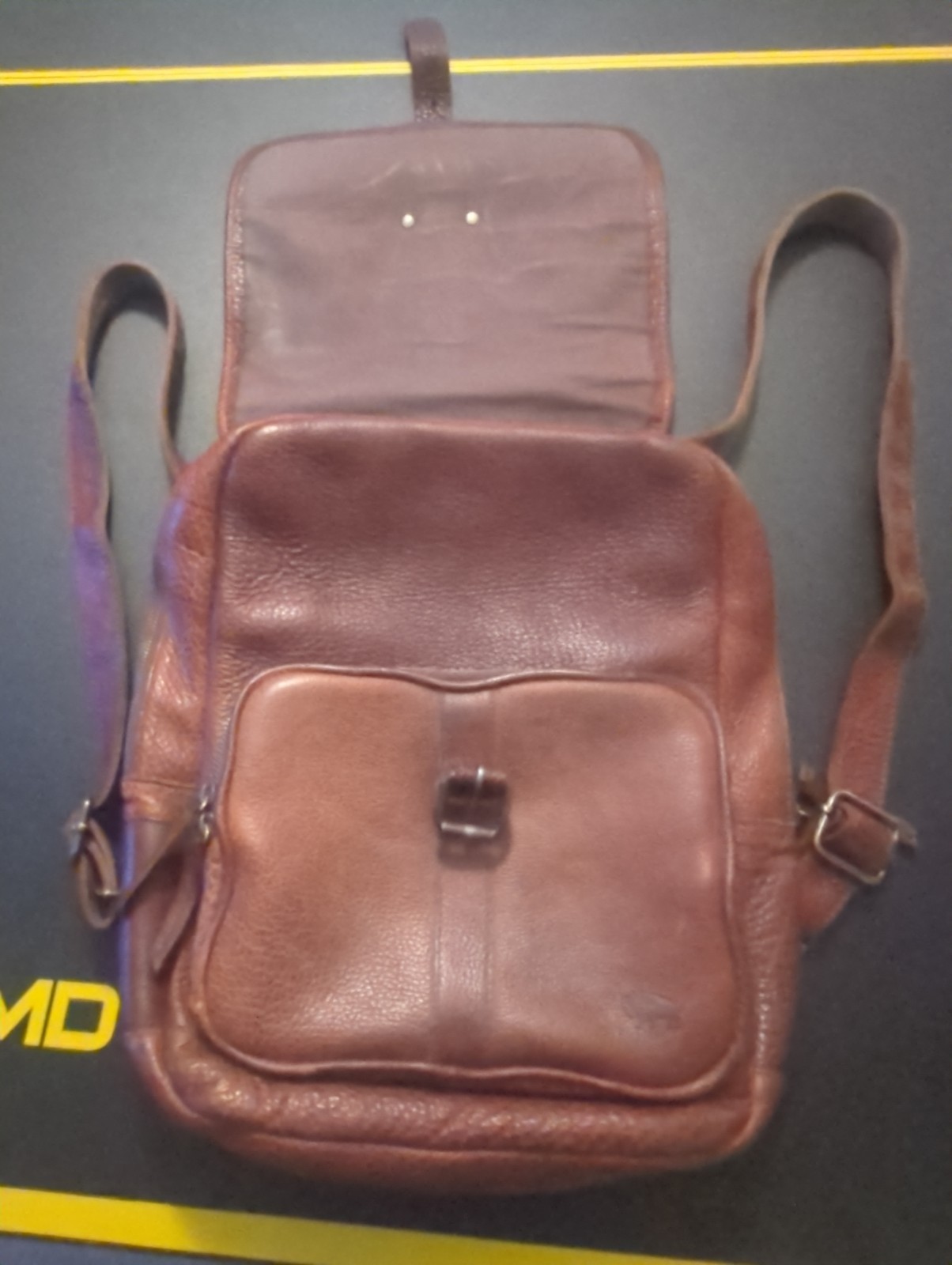 Buffalo Jackson Trading Co. Leather Messenger Bag/Backpack