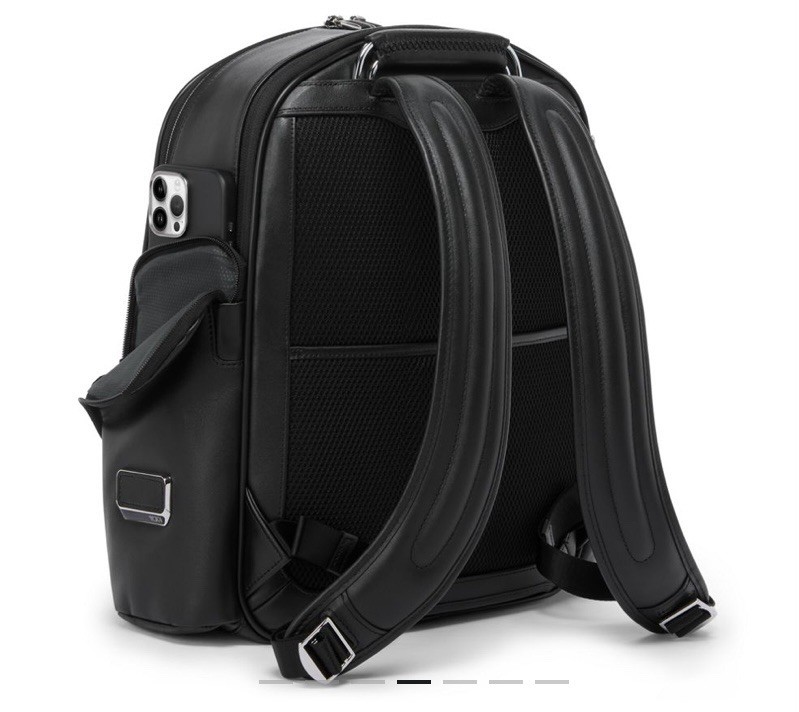 Tumi Arrive Larson Men’s All Leather Backpack $1295 Black