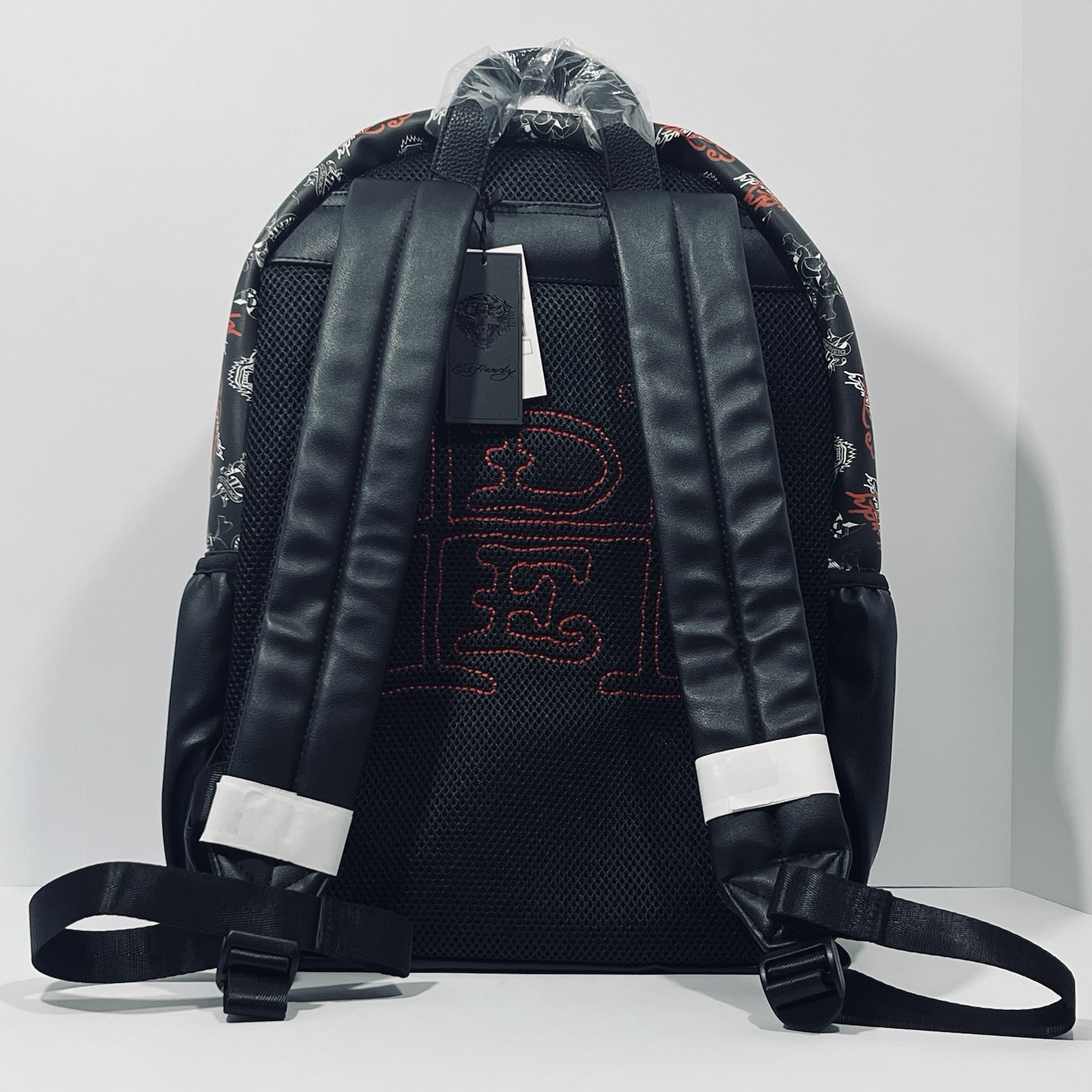 New Ed Hardy Backpack/ Laptop Bag Death Or Glory Black Red White Y2K Grunge