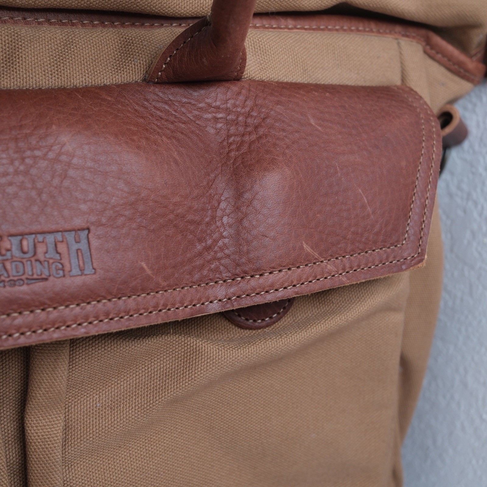 Duluth Trading Fire Hose Superior Street Fire Hose Briefcase Leather Messenger