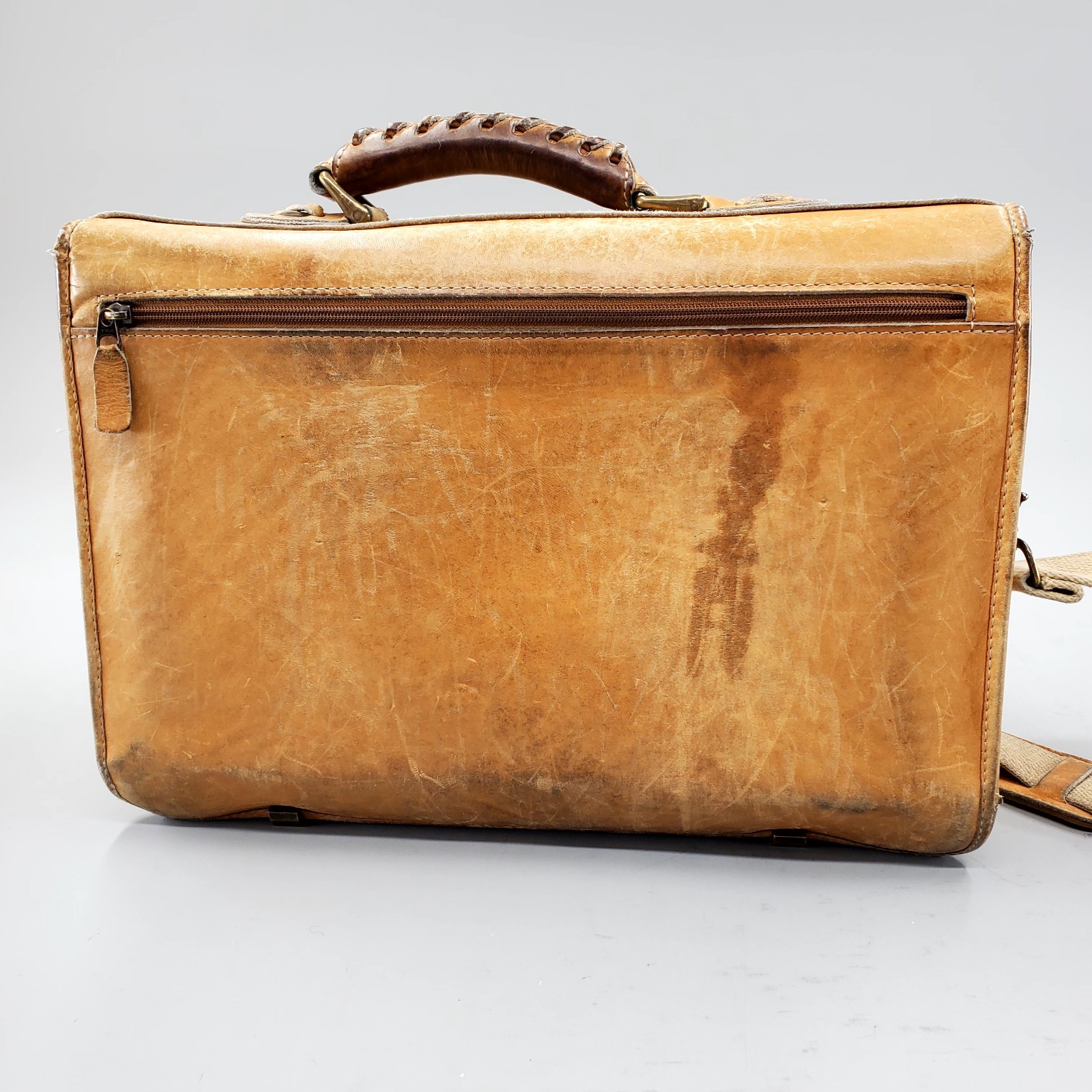 Vintage Rawlings Baseball Glove Leather Numbered Briefcase Messenger Bag RARE