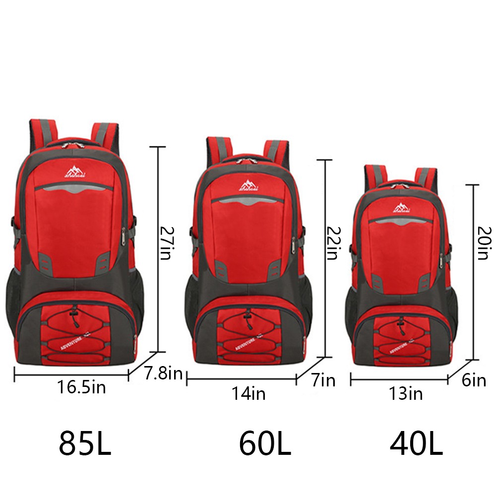 85L Large Waterproof Backpack Bag Camping Walking Hiking Outdoor Travel Rucksack