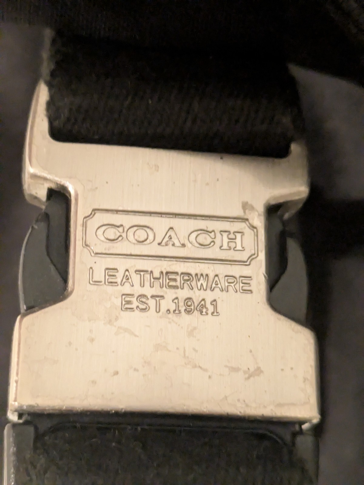 COACH Leatherware Black Leather/canvas Messenger BagJ15-6413