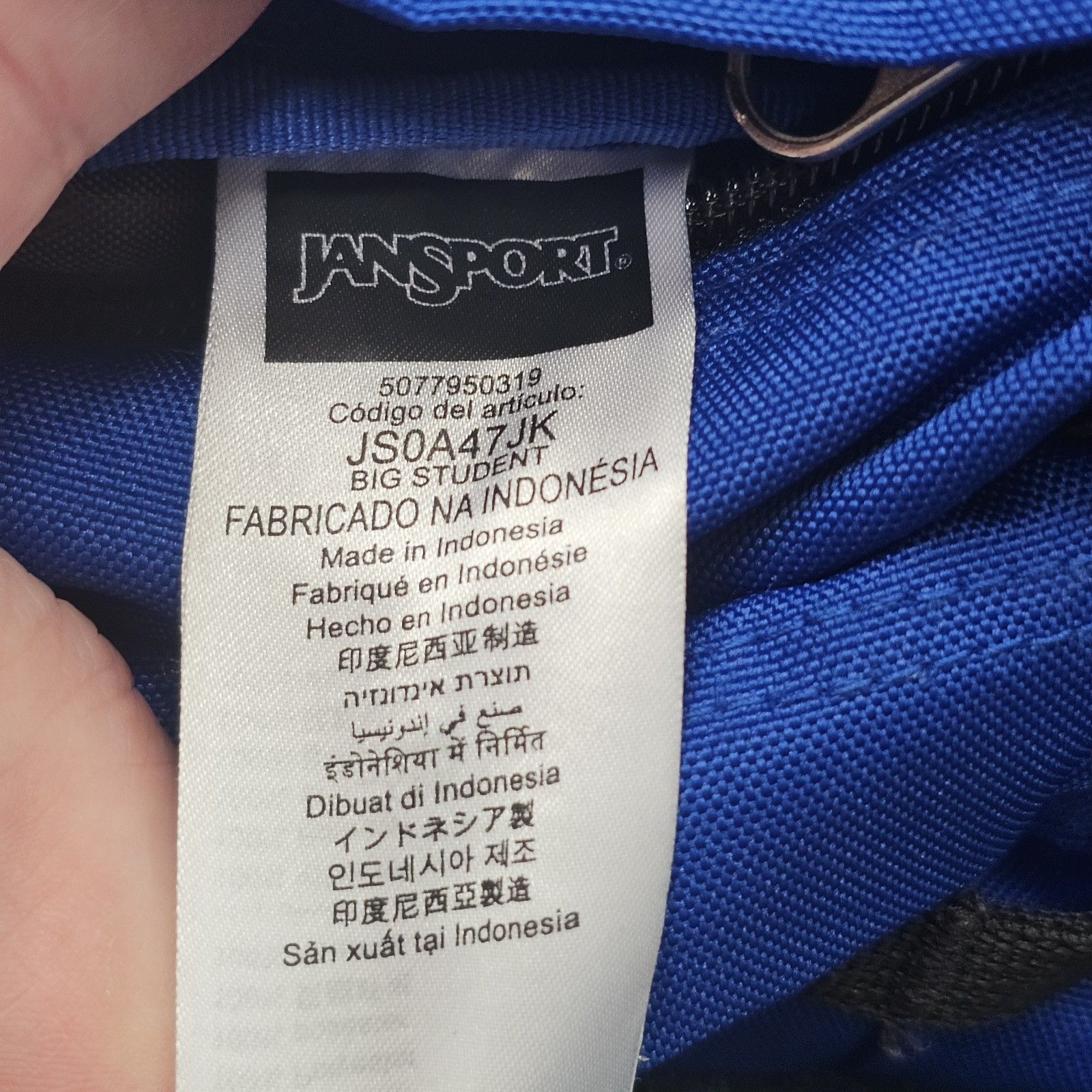 JanSport Big Student Backpack Bag Laptop Blue JS0A47JK School Student