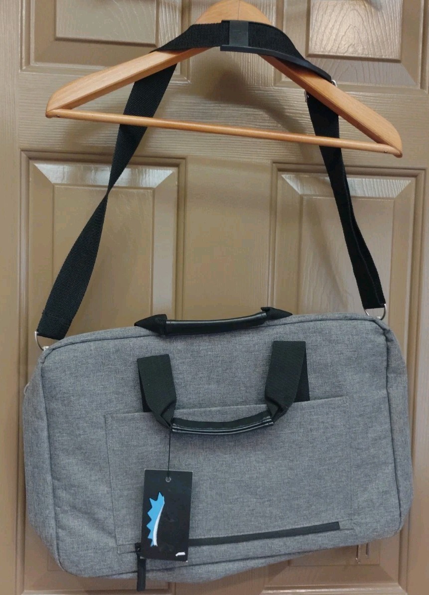 NEW Ashbury by Spector & Co Gray Large Messenger Bag 17 X 12 X 5