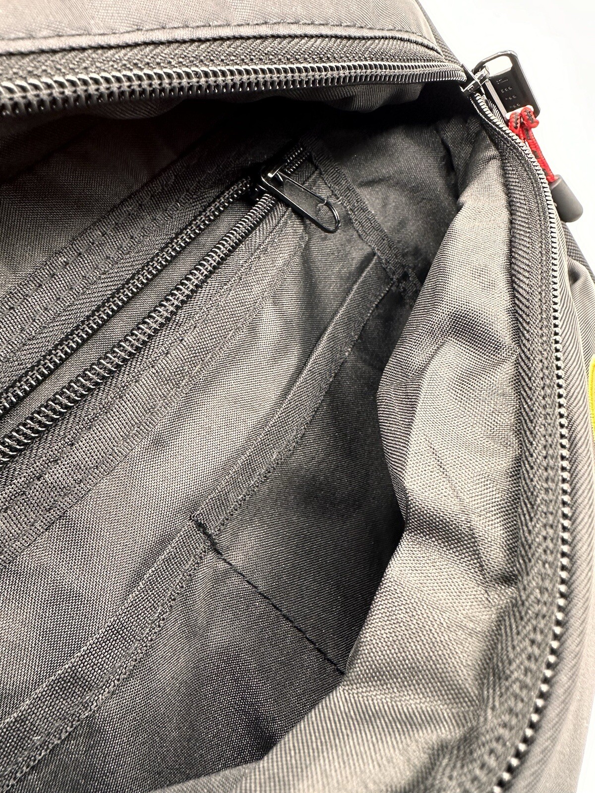 New 18” Neff Puffer Backpack Black Orange Yellow Red School Laptop Retro