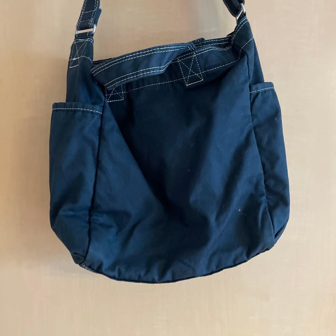 Yoshida Porter Shoulder Bag Cotton Twill Fabric Navy Men’s From Japan