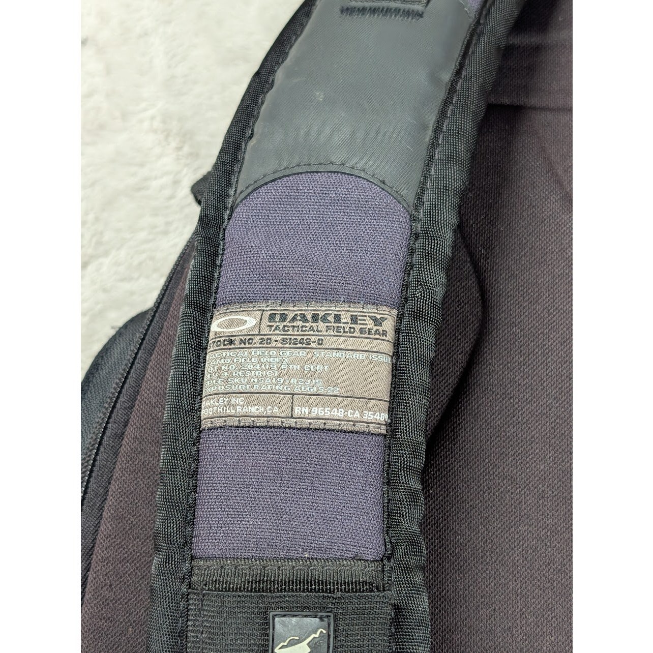 Oakley Tactical Field Gear AP Black Backpack w/ Waterproof Bag *Missing Buckle