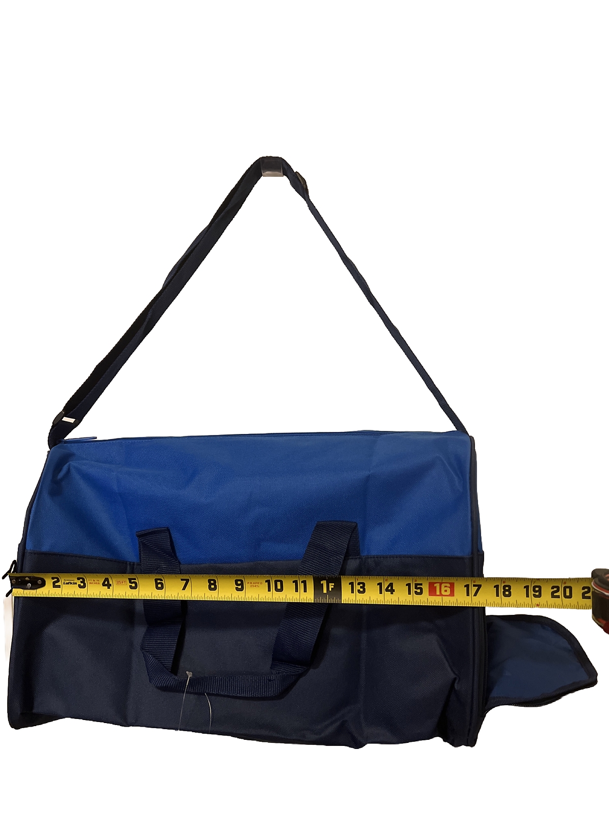 Perry Ellis-Navy Blue/Light Blue-Gym/ Business Duffel Bag-(NEW IN PLASTIC WRAP)