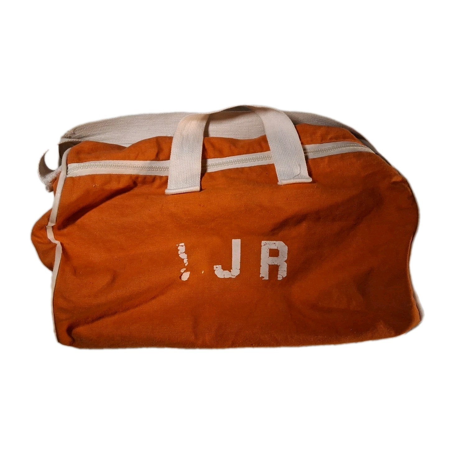 Wheaties Leisure Junior Vintage Orange Cotton Gym Bag 15″x8″x8″ Talon Zipper