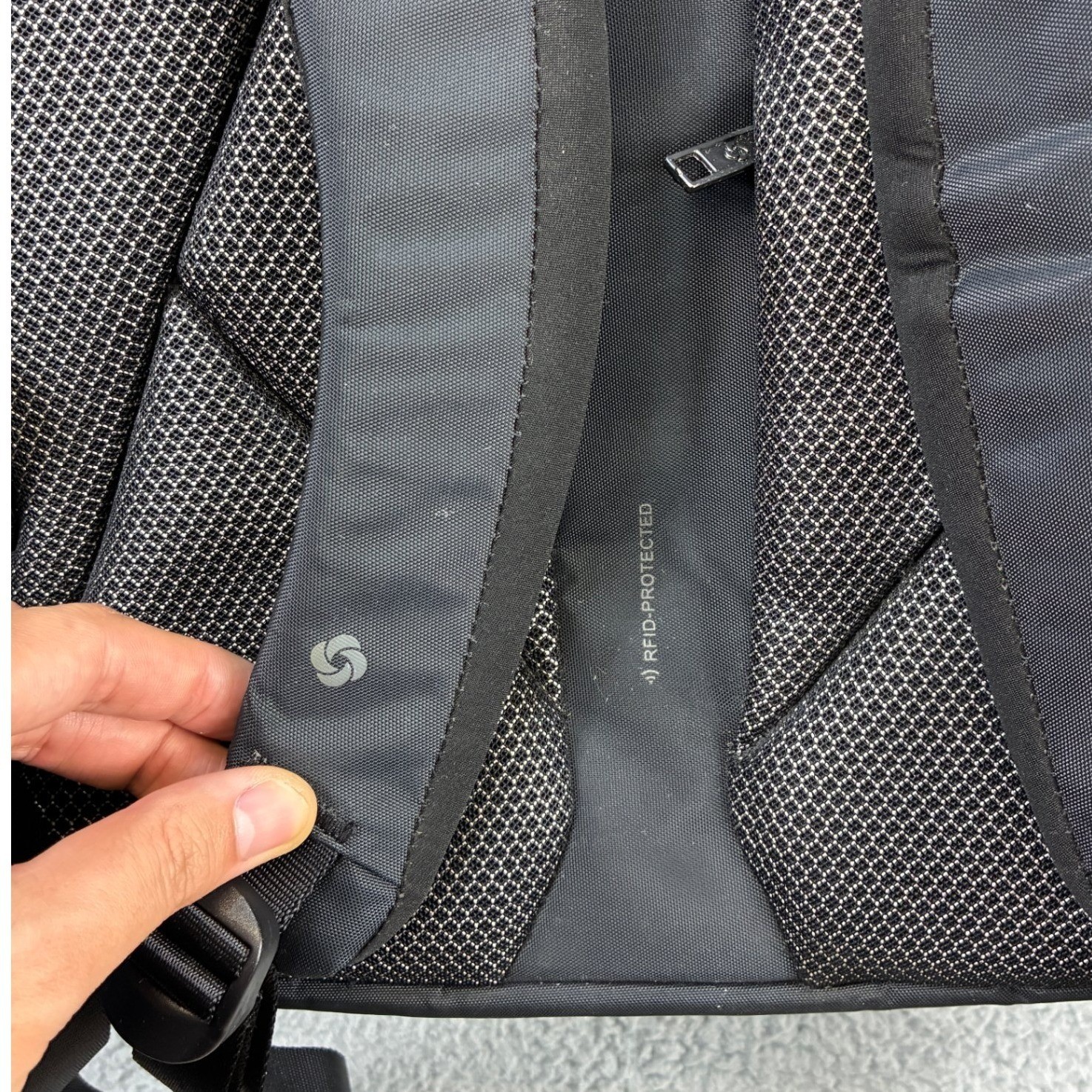 Samsonite Black Laptop Backpack Mens Professional Business Travel School Bag