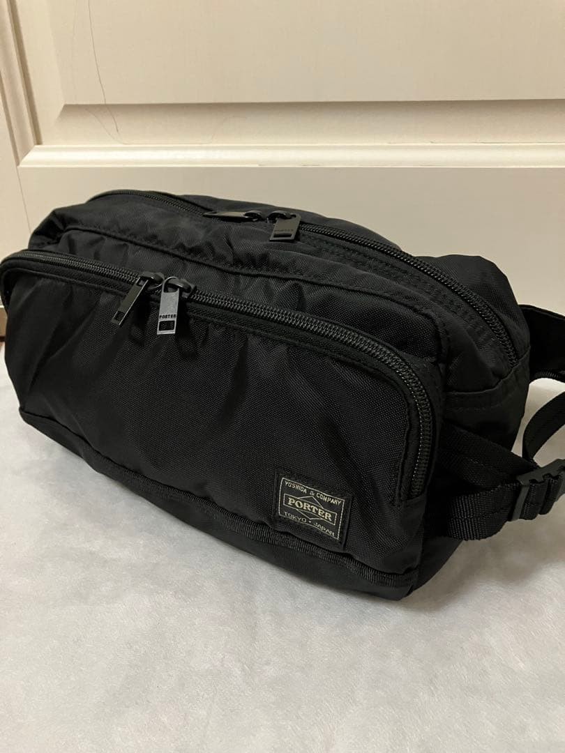 Yoshida Kaban PORTER Flash Waist Bag 689-05951 Black Japan Unisex from Japan