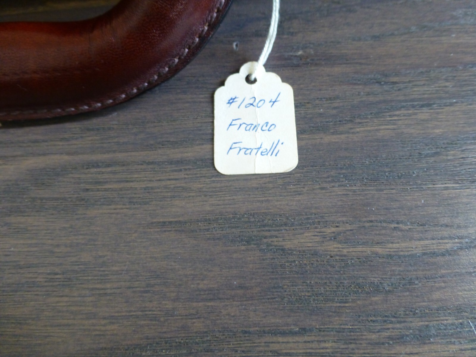 -Vintage- NOS Franco Fratelli Brown Leather Briefcase #1204