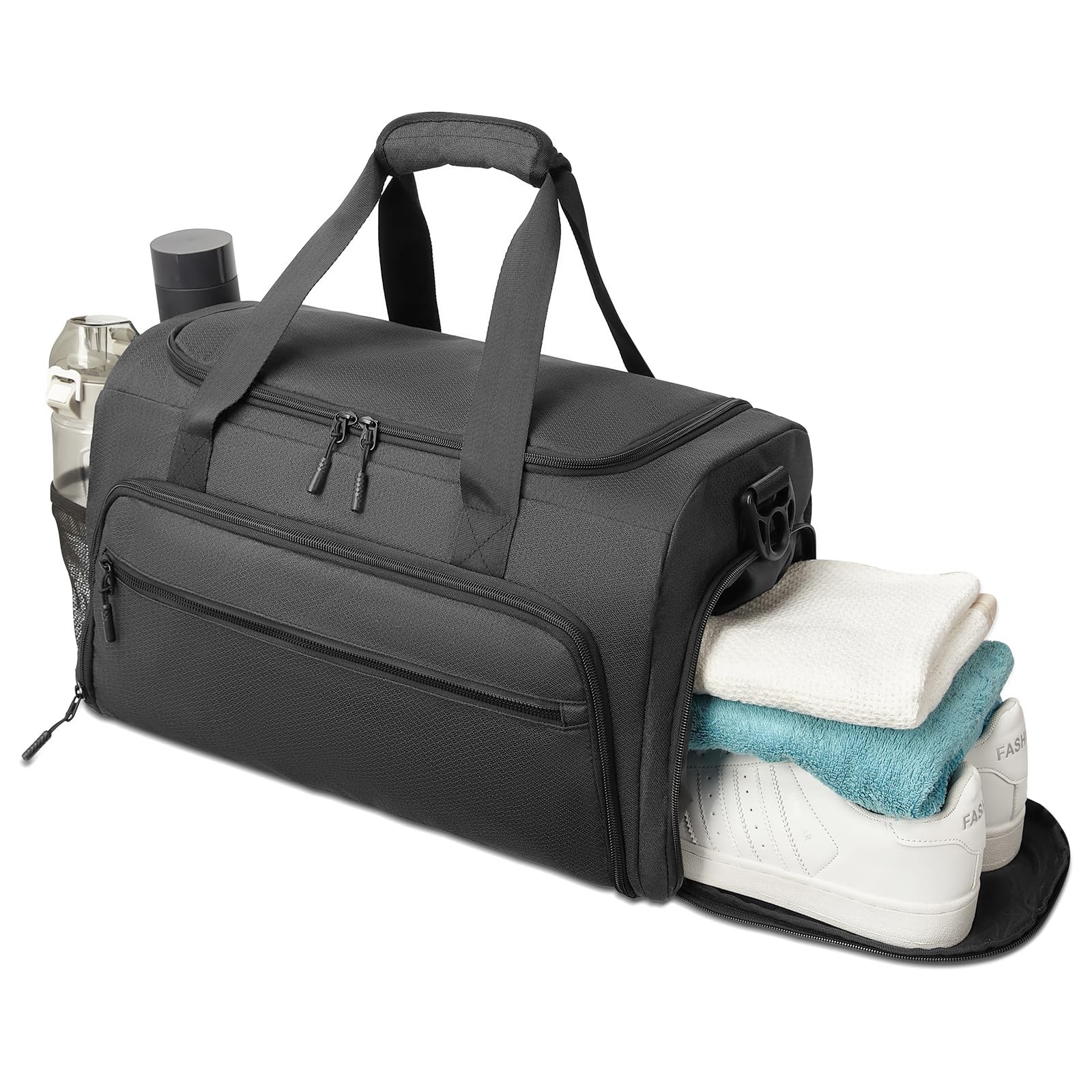 Gym Bag for Men Women, Small Fitness Workout Sports Duffle Bag with Wet Pocke…