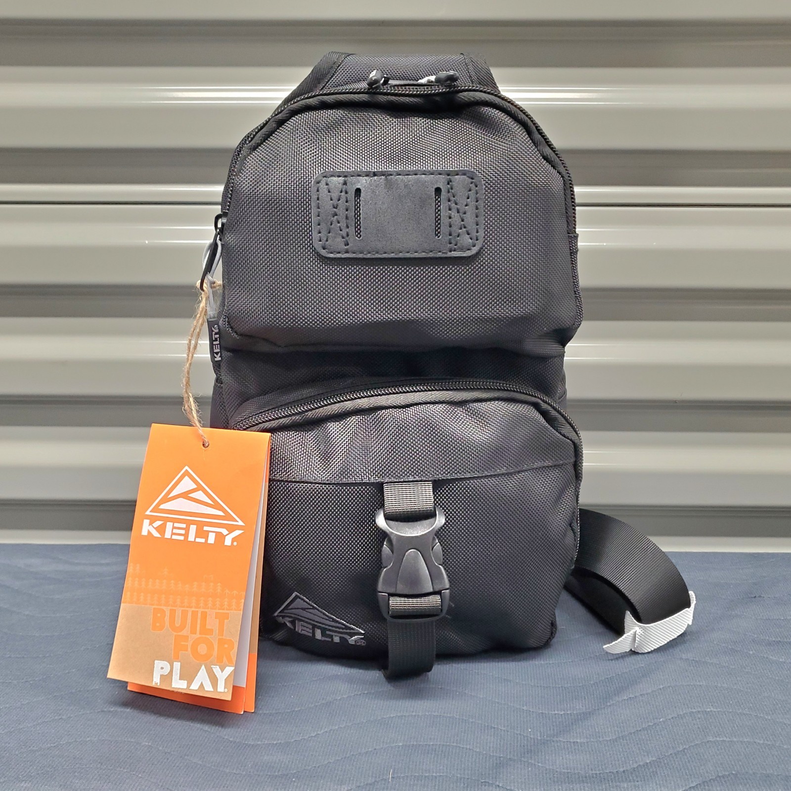 Kelty Cargo Sling Bag Black Crossbody EDC Pack Hiking Travel Tech Pouch BNWT
