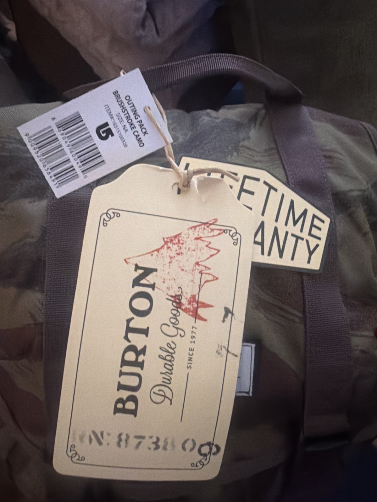 New 23L Burton Outing Pack Brushstroke Camo