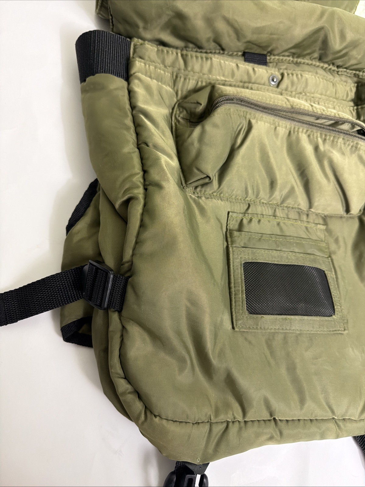 Toppers Brand Army green Polyester Sling Bag Hook Loop 13x11x5