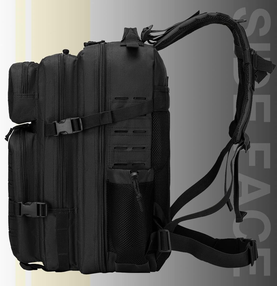 Tactical Military Backpack 45L Large Waterproof Rucksack Hiking Laptop Backpack