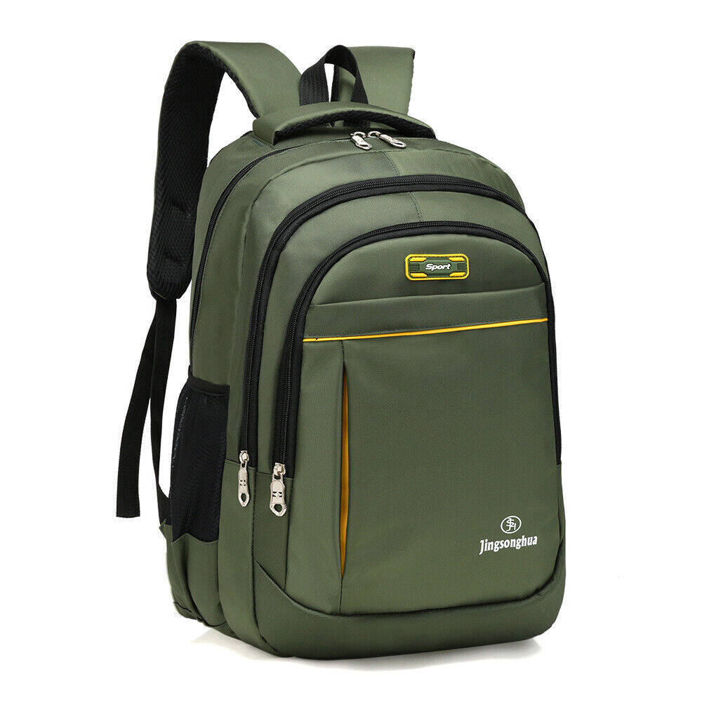 Men’s Waterproof Backpack Laptop Bag for Work Travel School USB Charging Port
