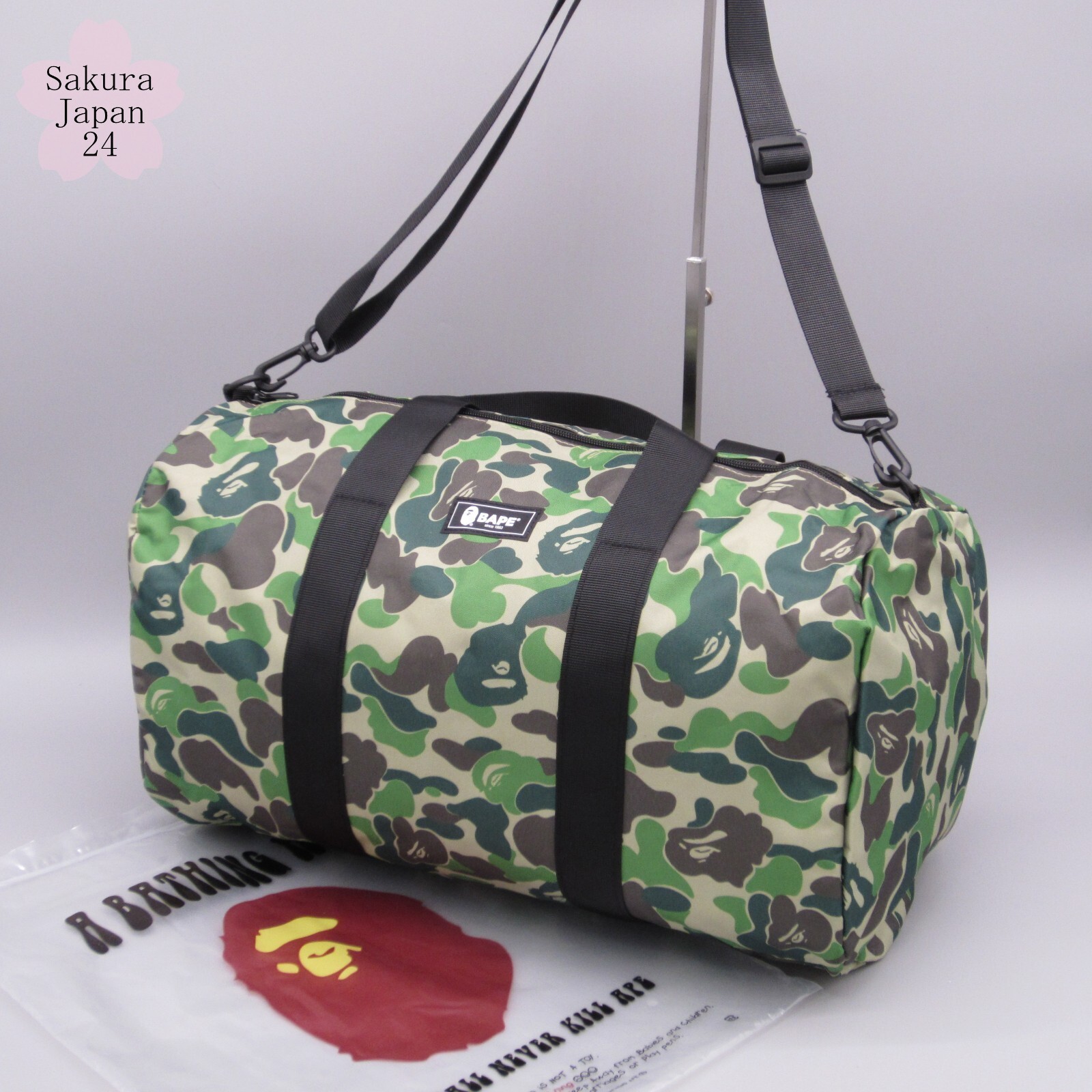 10 Set BAPE A Bathing Ape Duffle Bag Camo Green 2020 Spring Magazine Free Gift