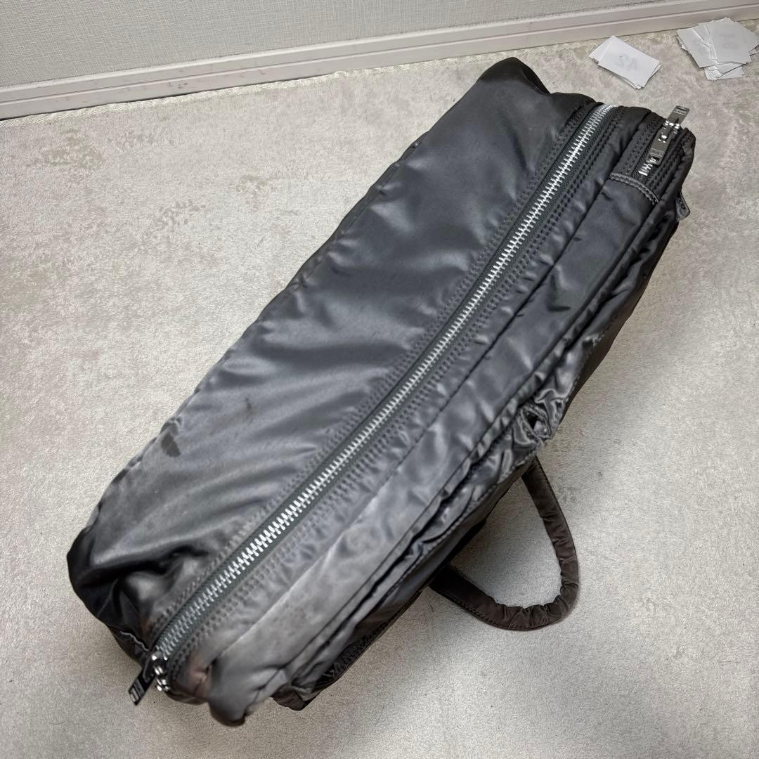 94 Excellent Condition Model Porter Tanker Business Bag 3way Gray 2 Layers