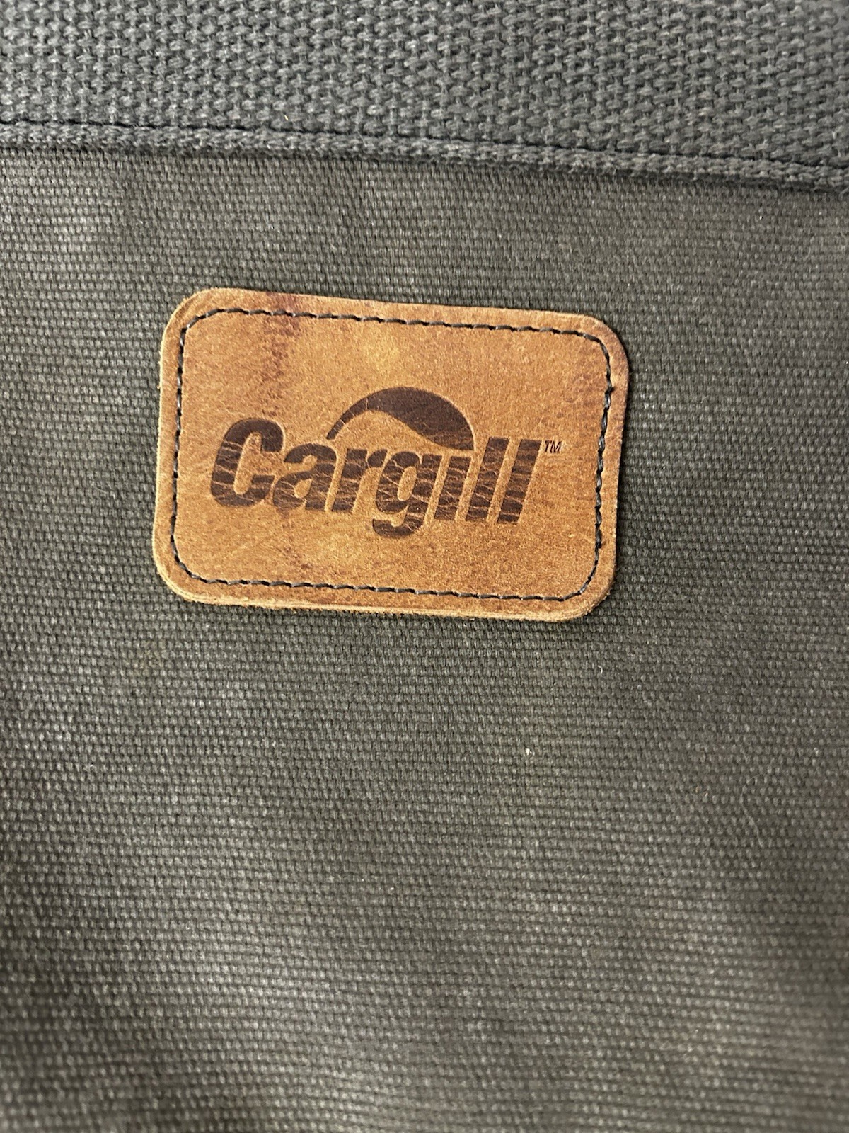 Cargill Gray/Brown Messenger Bag Crossbody Adjustable Strap Pockets Zip Lock