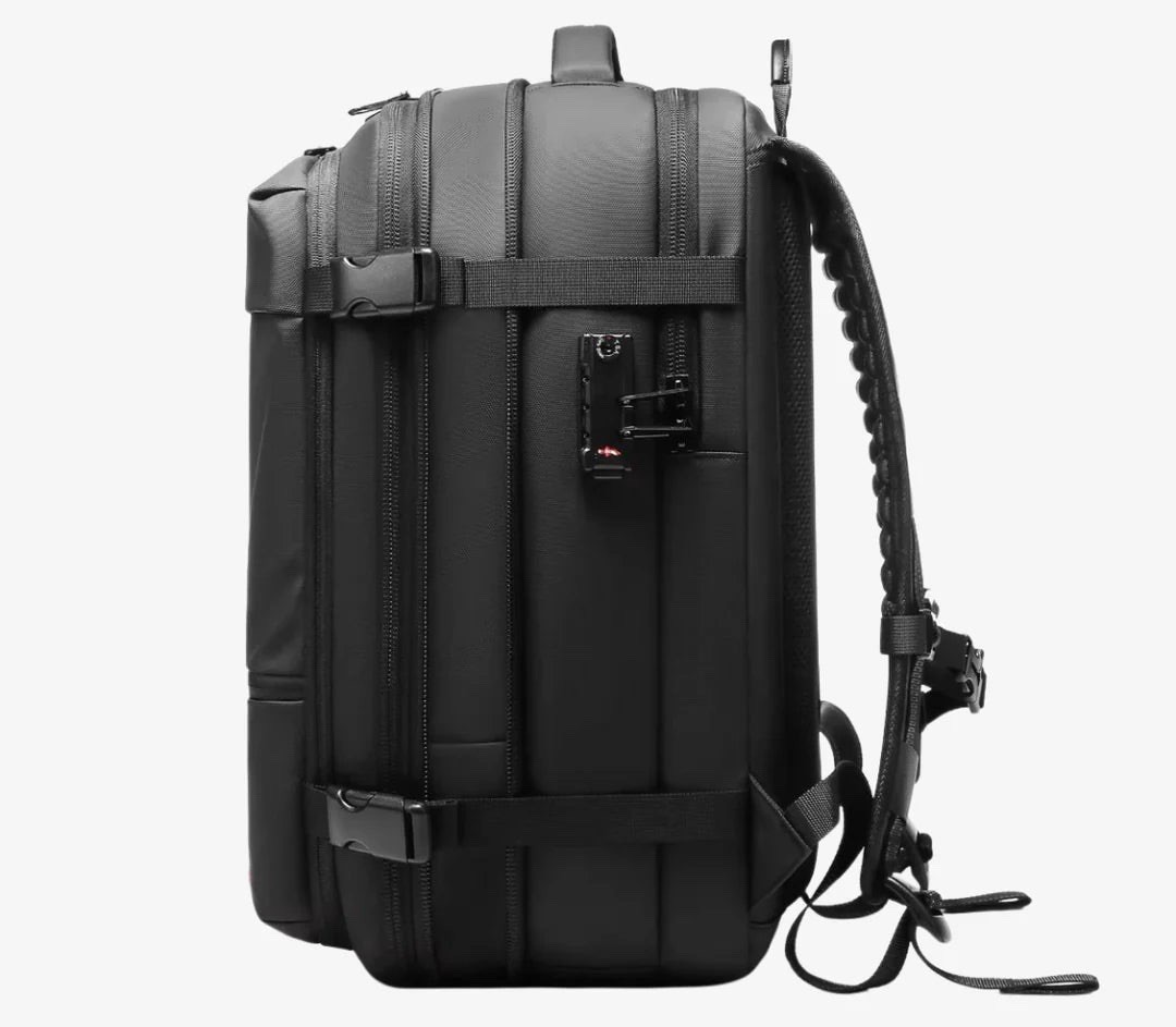 Vacuum Compression Travel Backpack – Expandable 17” Laptop Bag, Business, Hiking