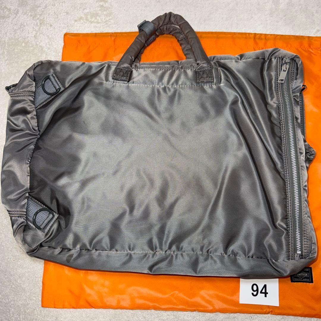 94 Excellent Condition Model Porter Tanker Business Bag 3way Gray 2 Layers