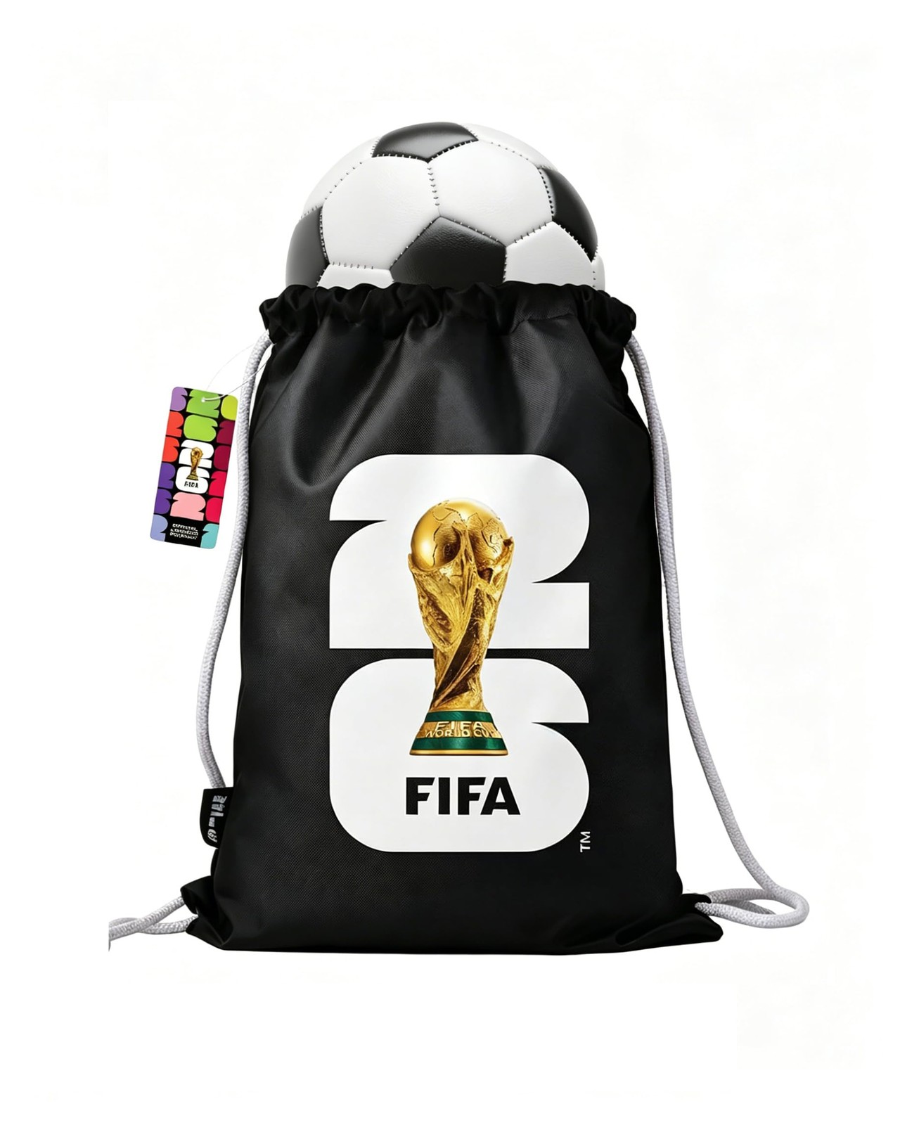 Covbozk FIFA World Cup 2026 Officially Licensed Drawstring Backpack – Nylon D…
