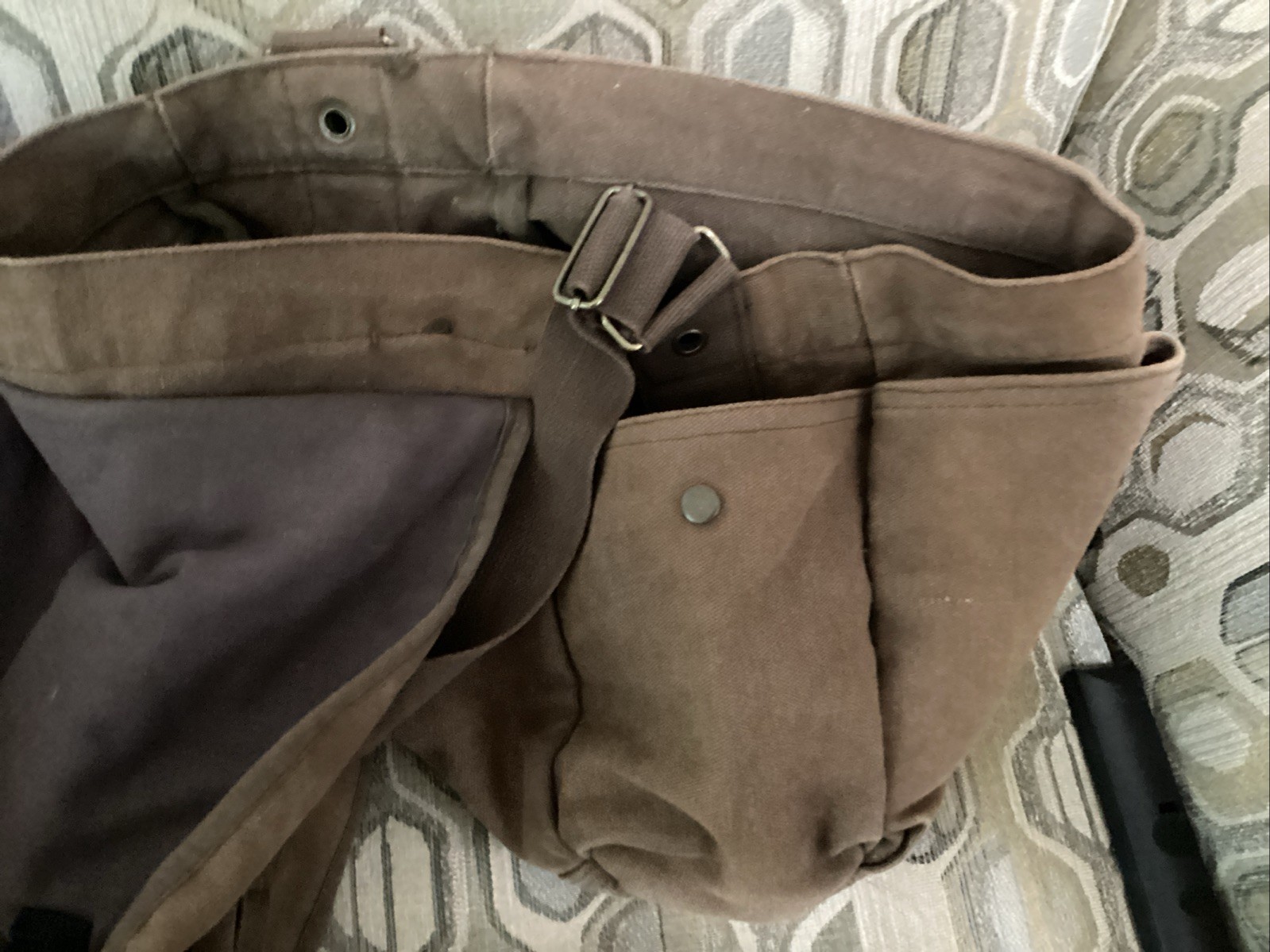 Rothco Canvas Shoulder Bag Brown Every Day Army Military Boy Scout Satchel