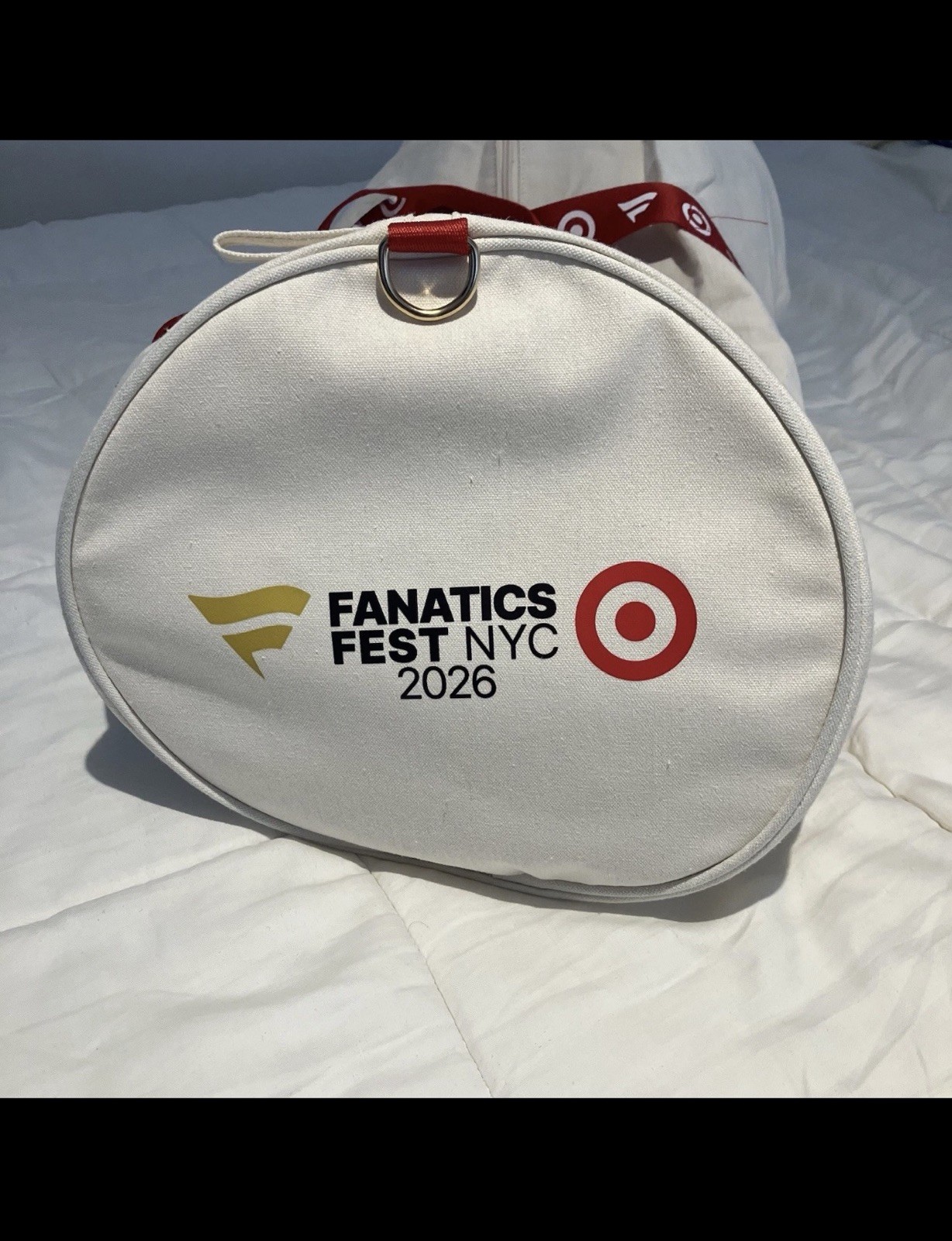 2026 Fanatics Fest Exclusive Canvas Duffle Overnight Bag Target Limited New
