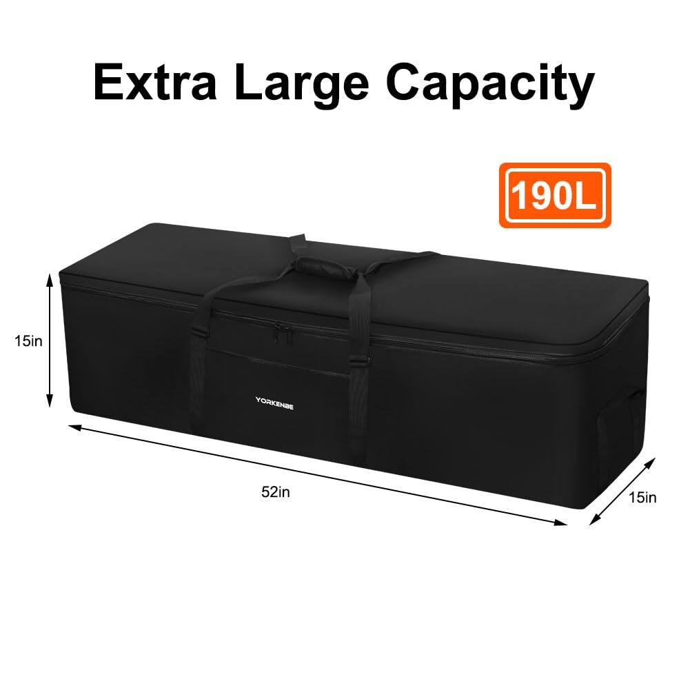 190L 52″ Heavy Duty Extra Large Duffle Bag Water Resistant Sports Equipment B…