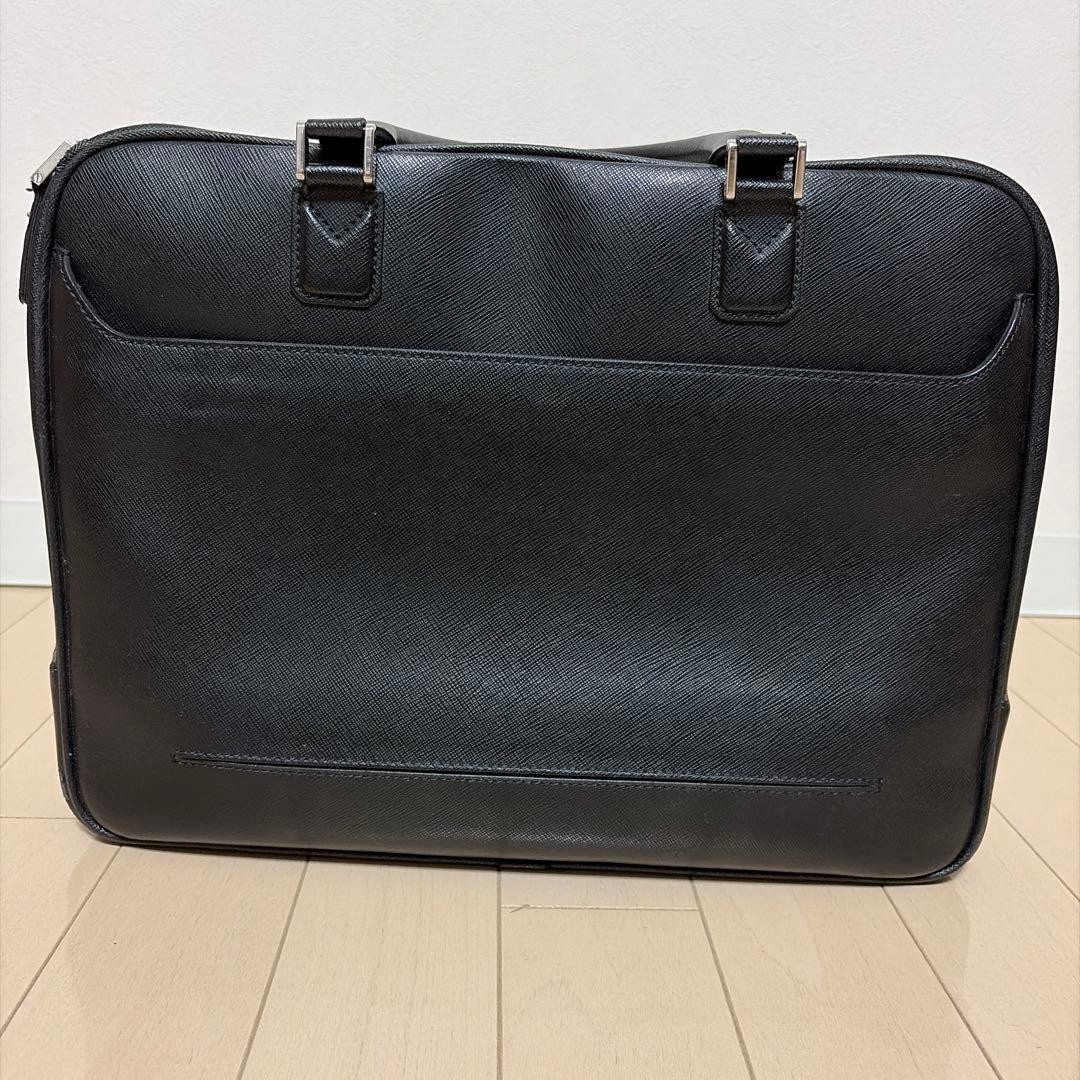 Montblanc Briefcase Business Bag 37cm 27cm 9cm Black Leather Professional