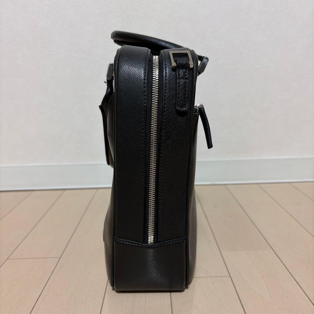 Montblanc Briefcase Business Bag 37cm 27cm 9cm Black Leather Professional