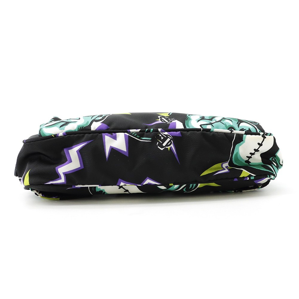 PRADA Frankenstein Crossbody Bag Nylon Black/Multicolor 2VL977