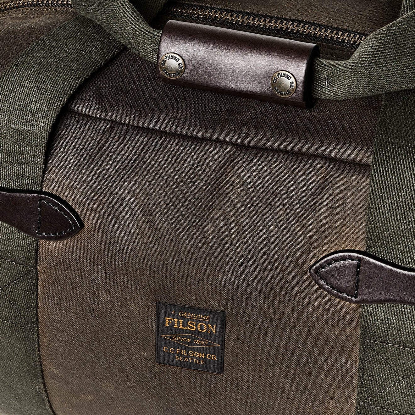 Filson Tin Cloth Small Duffle Bag Otter Green