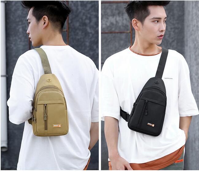 Crossbody Bag Large Capacity Front Chest Bag Tactics Pack for Man Women