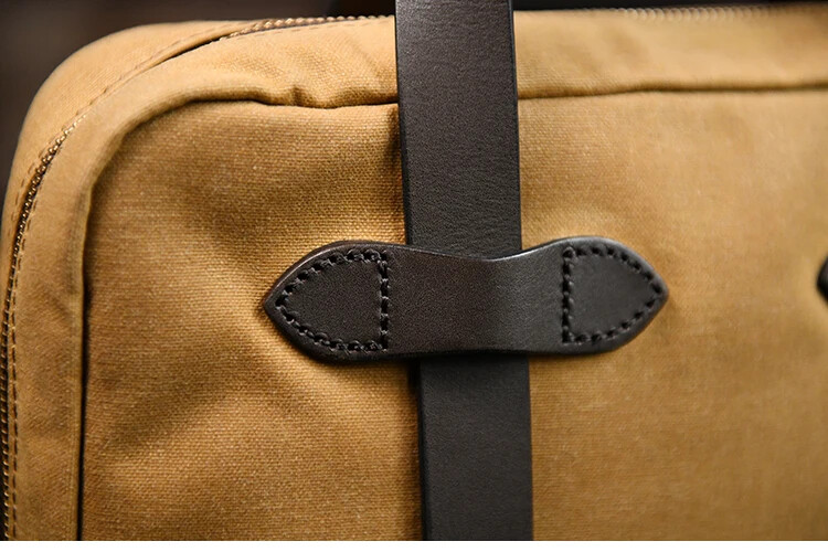 Oil Waxed Canvas Small Briefcase Size 31*22*7cm Casual Handheld Bag