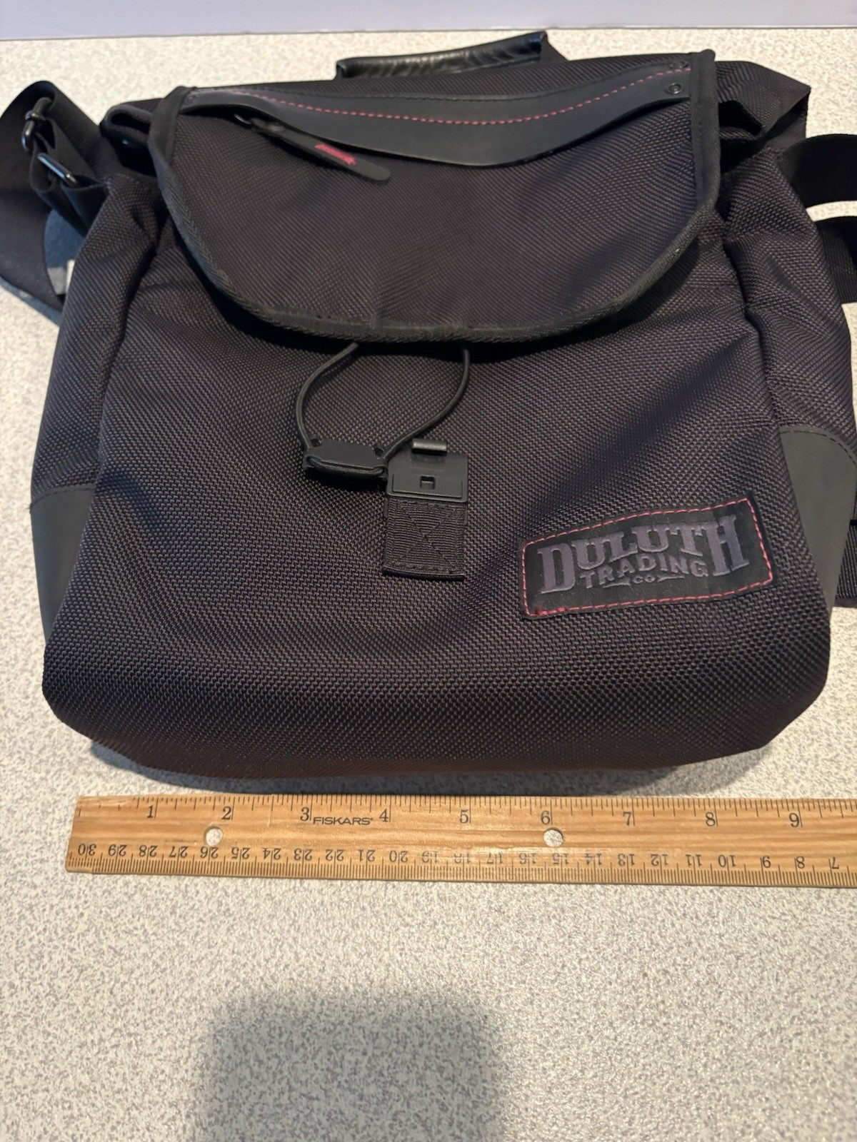 Vintage Duluth Trading Co. Canvas CrossBody Travel Style Shoulder Black 12×9.